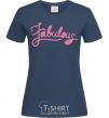 Women's T-shirt Fabulous navy-blue фото