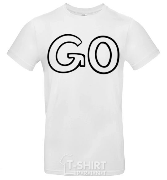 Мужская футболка Go Белый фото
