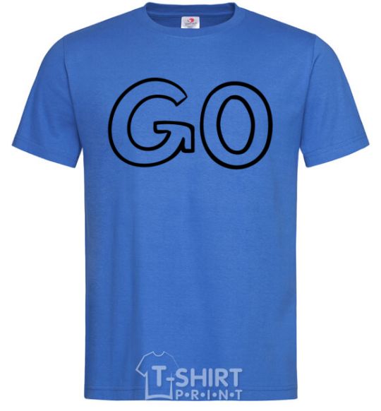 Мужская футболка Go Ярко-синий фото