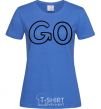 Женская футболка Go Ярко-синий фото
