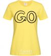 Women's T-shirt Go cornsilk фото