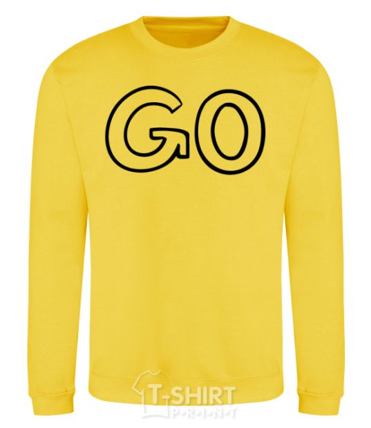 Sweatshirt Go yellow фото