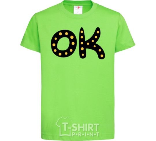 Kids T-shirt Ok orchid-green фото