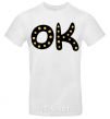 Men's T-Shirt Ok White фото