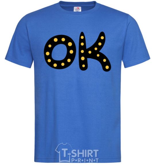 Men's T-Shirt Ok royal-blue фото