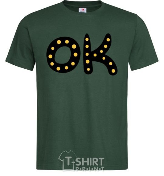 Men's T-Shirt Ok bottle-green фото