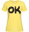 Women's T-shirt Ok cornsilk фото