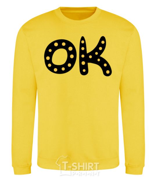 Sweatshirt Ok yellow фото