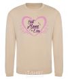 Sweatshirt Best mom ever flower heart sand фото