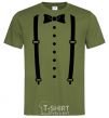 Men's T-Shirt Butterfly and suspenders millennial-khaki фото