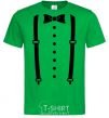 Men's T-Shirt Butterfly and suspenders kelly-green фото