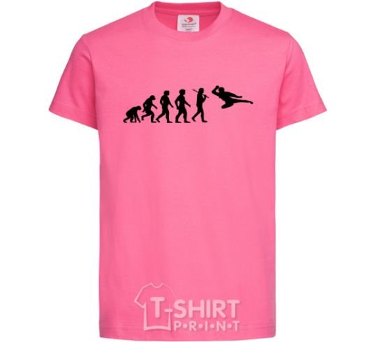 Kids T-shirt The evolution of taekwondo heliconia фото