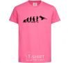 Детская футболка Эволюция тхэквондо Ярко-розовый фото