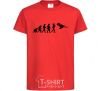 Детская футболка Эволюция тхэквондо Красный фото