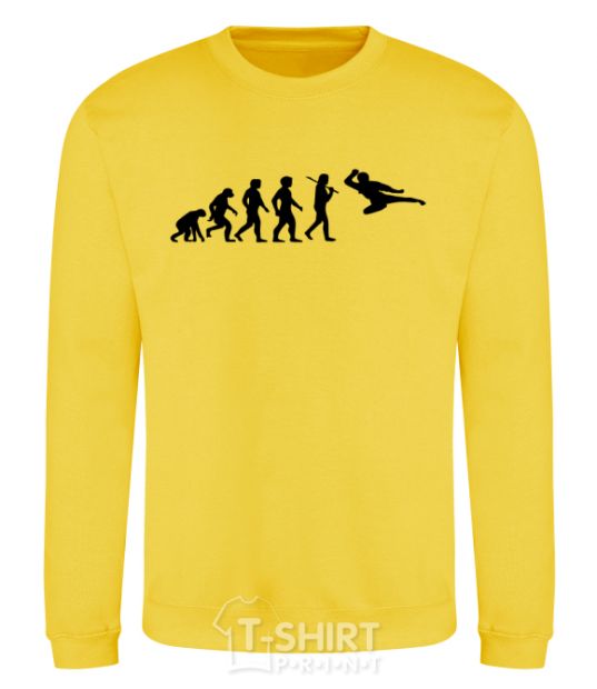 Sweatshirt The evolution of taekwondo yellow фото