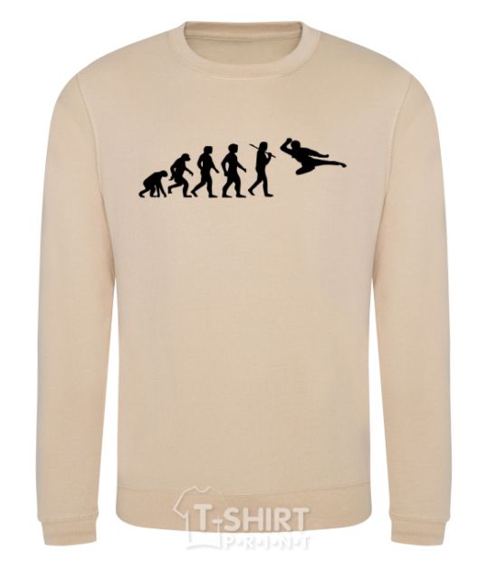 Sweatshirt The evolution of taekwondo sand фото