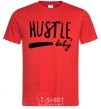 Мужская футболка Hustle baby Красный фото