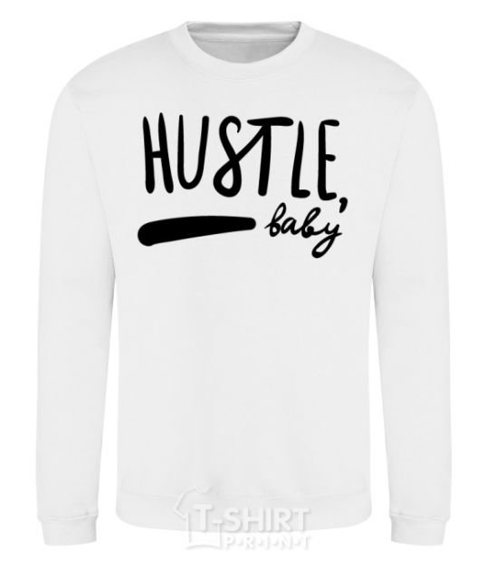 Sweatshirt Hustle baby White фото