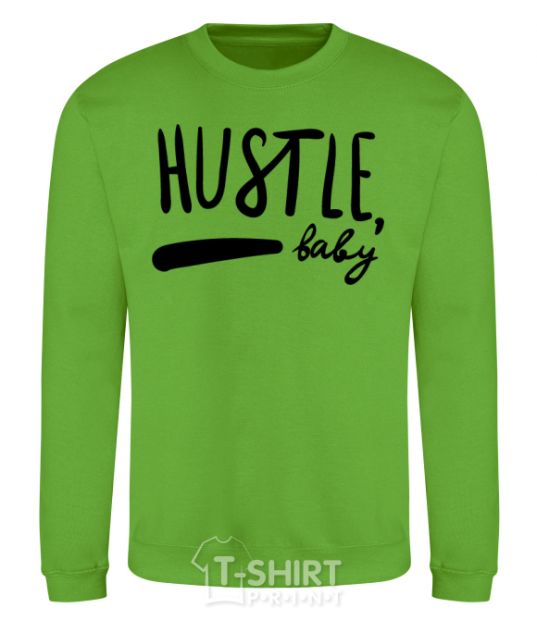 Sweatshirt Hustle baby orchid-green фото