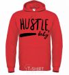 Men`s hoodie Hustle baby bright-red фото