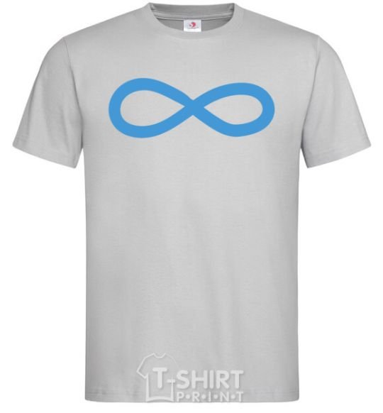 Men's T-Shirt The sign of infinity grey фото