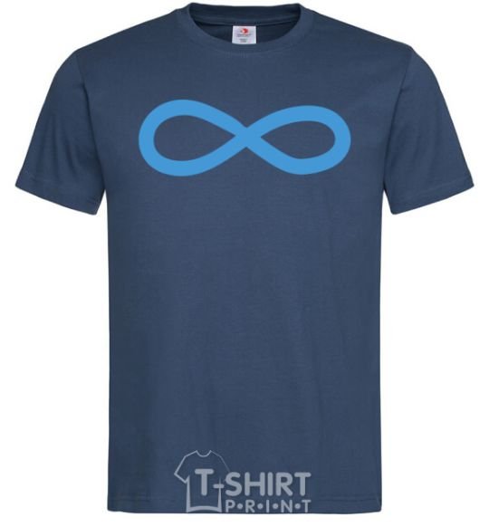 Men's T-Shirt The sign of infinity navy-blue фото