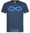 Men's T-Shirt The sign of infinity navy-blue фото
