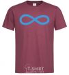 Men's T-Shirt The sign of infinity burgundy фото