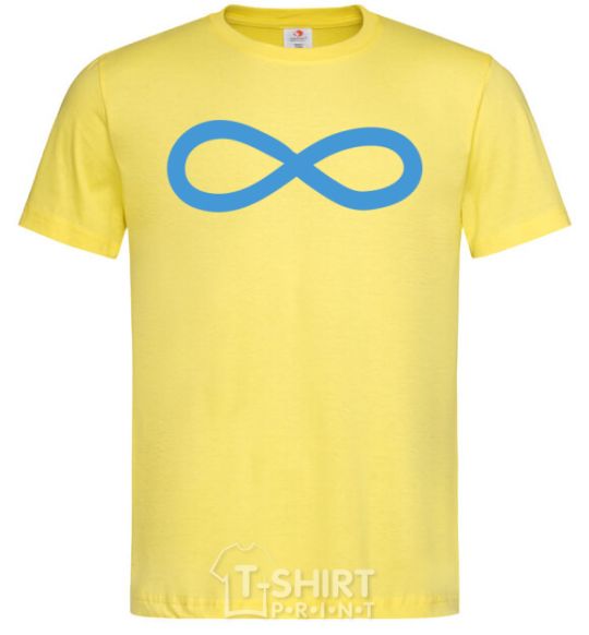 Men's T-Shirt The sign of infinity cornsilk фото