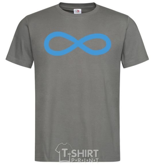 Men's T-Shirt The sign of infinity dark-grey фото