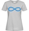 Women's T-shirt The sign of infinity grey фото