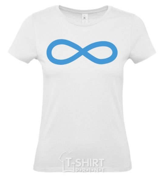 Women's T-shirt The sign of infinity White фото