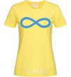 Women's T-shirt The sign of infinity cornsilk фото