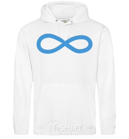 Men`s hoodie The sign of infinity White фото