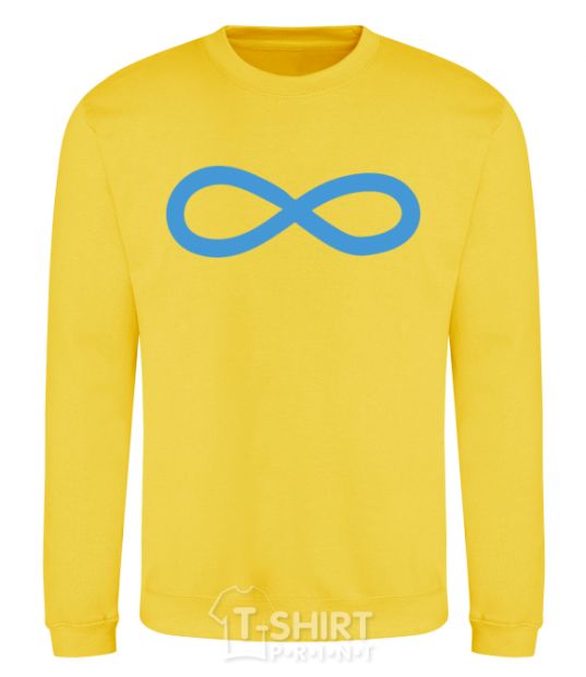 Sweatshirt The sign of infinity yellow фото