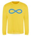 Sweatshirt The sign of infinity yellow фото