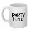 Ceramic mug Party time White фото