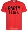 Мужская футболка Party time Красный фото