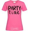 Женская футболка Party time Ярко-розовый фото