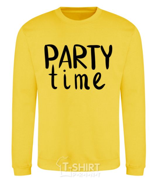 Sweatshirt Party time yellow фото