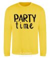 Sweatshirt Party time yellow фото