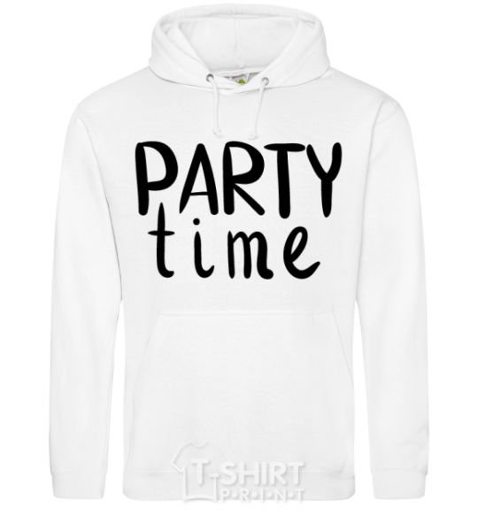 Men`s hoodie Party time White фото