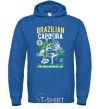 Men`s hoodie Brazilian Capoeira royal фото