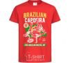 Kids T-shirt Brazilian Capoeira red фото