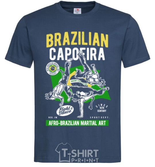 Men's T-Shirt Brazilian Capoeira navy-blue фото