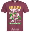 Men's T-Shirt Brazilian Capoeira burgundy фото