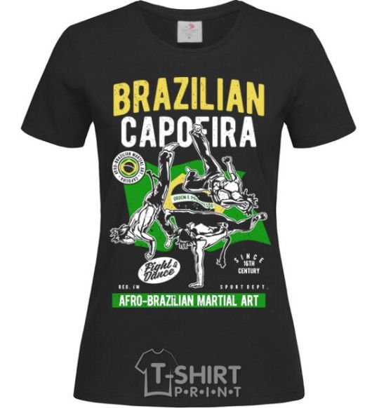 Women's T-shirt Brazilian Capoeira black фото