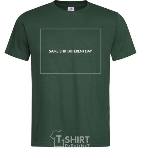 Men's T-Shirt Same shit different day bottle-green фото