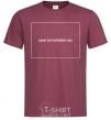 Men's T-Shirt Same shit different day burgundy фото