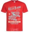 Men's T-Shirt Roller Blading red фото